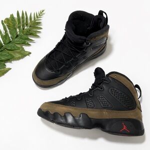 Nike Air Jordan 9 Retro 'Olive' Sneakers - Little Kids Size 13